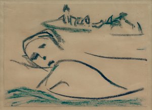 Sin título (Niña nadando) de Ernst Ludwig Kirchner